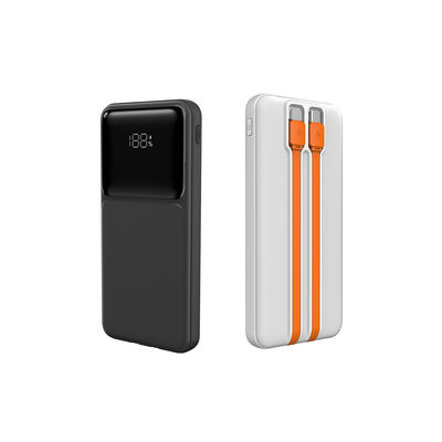 แพวเวอร์แบงค์ 10000mah พร้อมเคเบิลในตัว แพวเวอร์แบงค์ พร้อมเคเบิล Usb C ในตัว