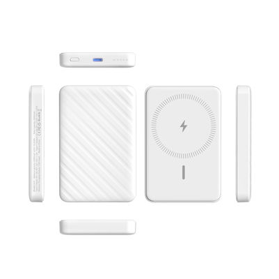 ธนาคารพลังงานแม่เหล็กไร้สาย 5000mAh ชาร์จ Magsafe พกพา น้ําหนักเบา