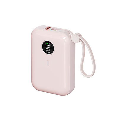 ธนาคารพลังงานขนาดเล็กขนาดเล็ก 10000mAh พร้อมแบตเตอรี่ 21700 แผนออกแบบ ABS น้ําหนักเบาและผลิต PD20W