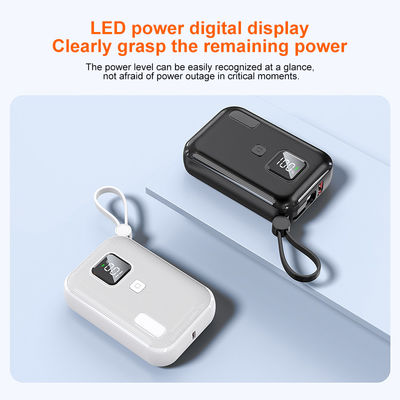 ธนาคารพลังงานแบบพกพาขนาดเล็ก 10000mAh 22.5W PD ด้วย PD22.5W Input และชนิดแบตเตอรี่ 21700