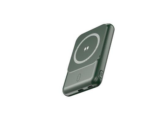 แม็กเนตไร้สาย 5000mah แพวเวอร์แบงค์ 5W/7.5W ชาร์จ Li Polymer แบตเตอรี่สําหรับการชาร์จแบบพกพาปลอดภัย