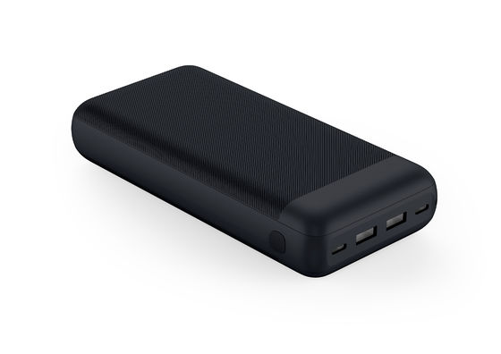 สีดํา สีขาว PD Power Bank ชาร์จเร็ว 22.5W ABS Power Bank PC