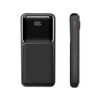 ราคาดี 10000mAh รถชาร์จเร็ว แบงค์พลังงานมือถือพกพา พร้อมสายไฟในตัว ออนไลน์